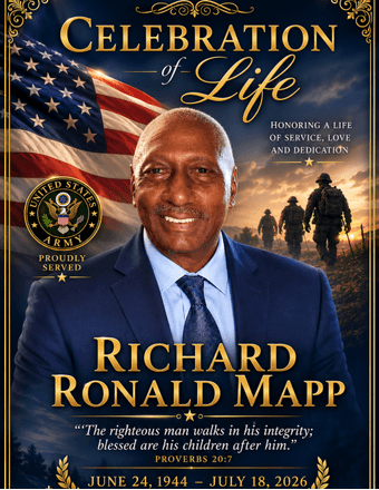 Richard Ronald Mapp Obituary